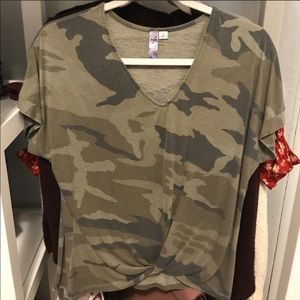 Francesca’s camo top